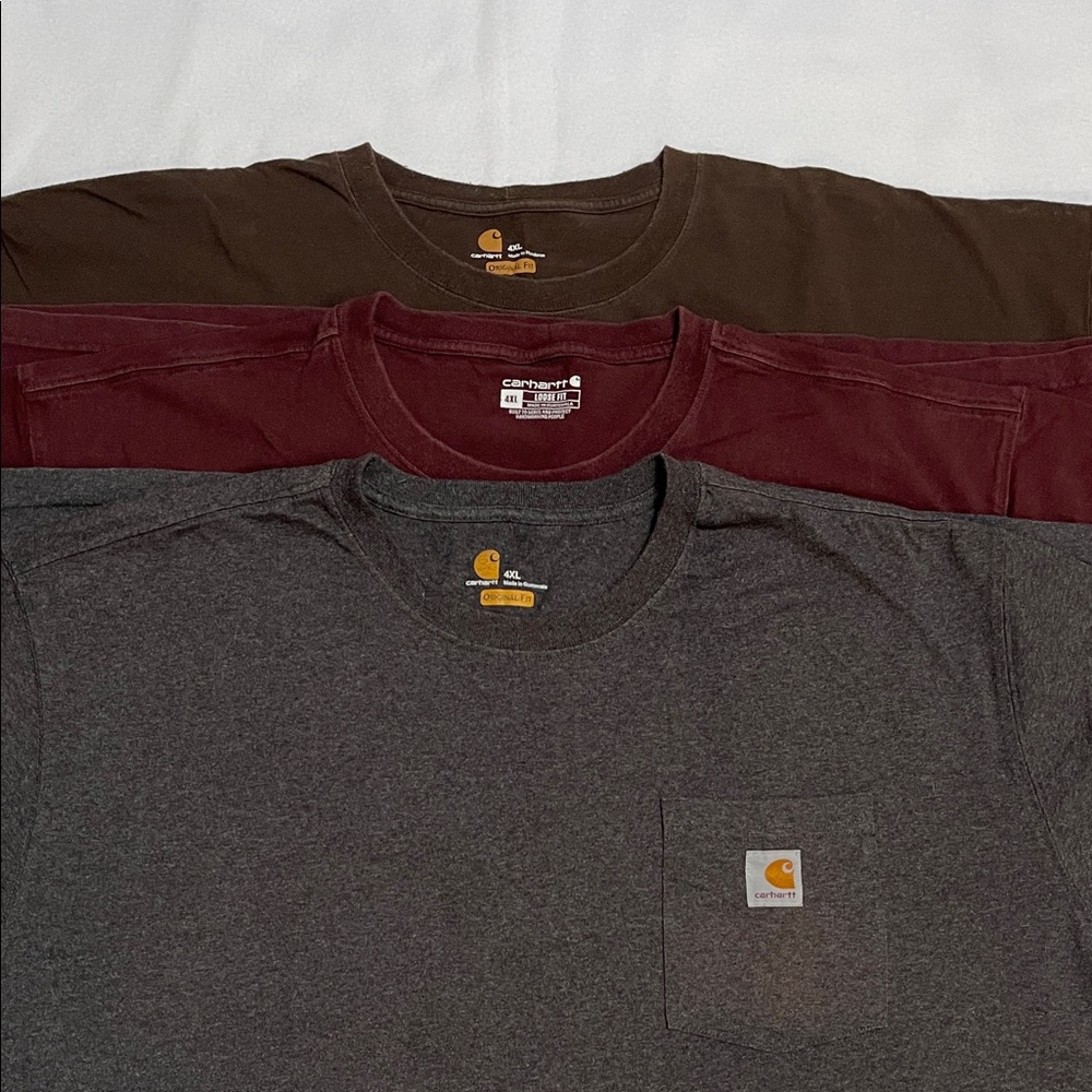 3 Carhartt Men’s 4XL Shirts